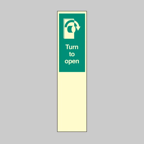 Door Plate - Turn to Open Right Door Plate - Turn to Open Right