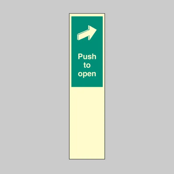 Door Plate - Push to Open Door Plate - Push to Open