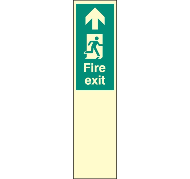 Door Plate - Fire Exit Straight On