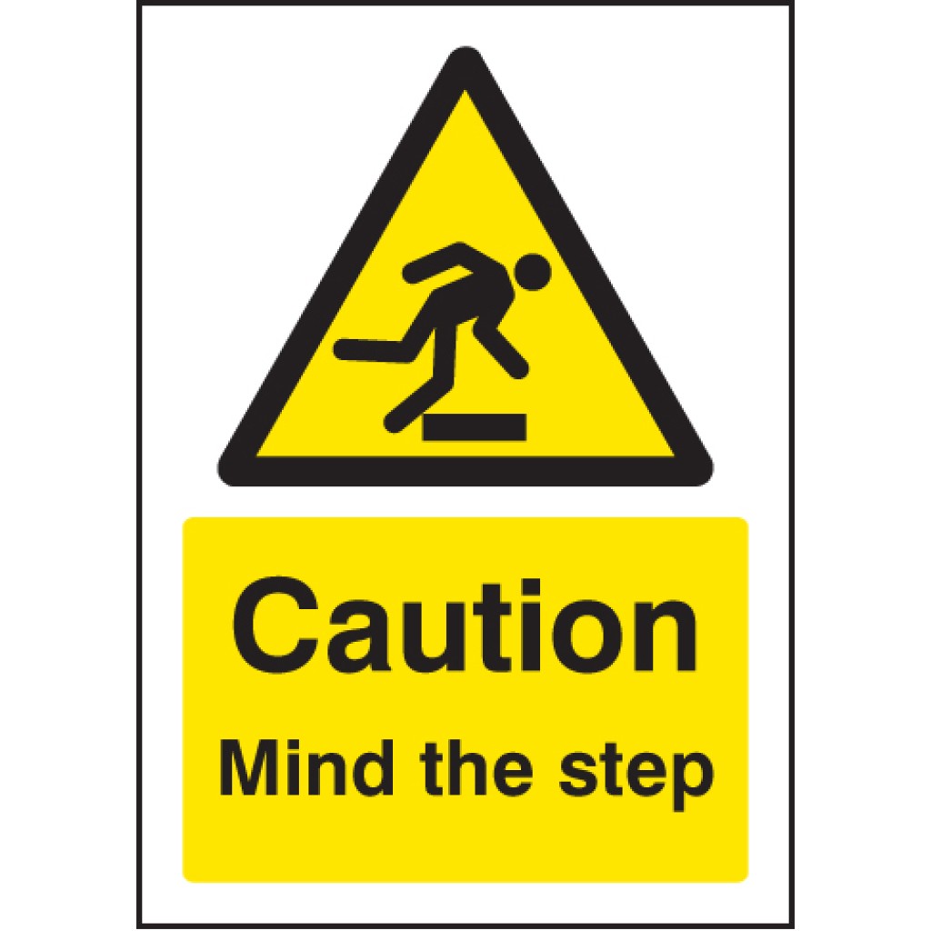 Buy a Mind The Step Self Adhesive Caution Sign Online in Ireland at