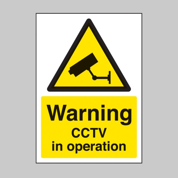 Warning - CCTV in Operation - A4