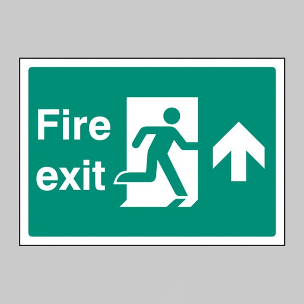 Fire Exit - Straight / Up - A4
