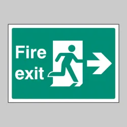Fire Exit Right - A4