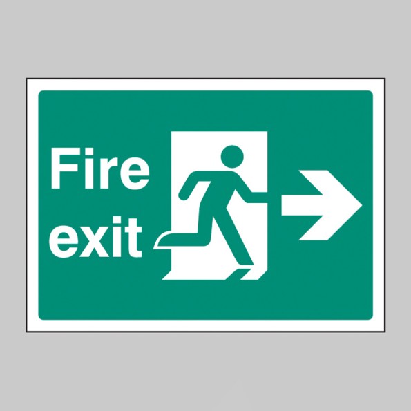 Fire Exit Right - A4