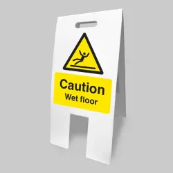 Caution - Wet Floor - Lightweight Self Standing