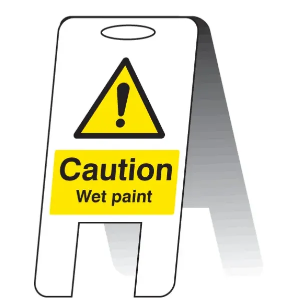 Caution - Wet Paint - Lightweight Self Standing