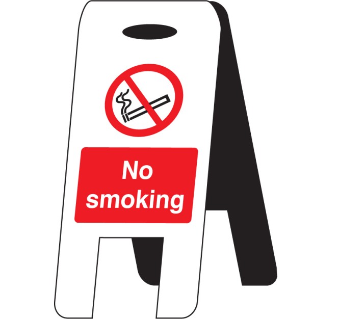 No Smoking - Lightweight Standing Folding Sign