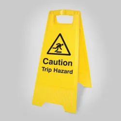 Caution - Trip Hazard - Self Standing Floor Sign