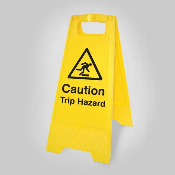 Caution - Trip Hazard - Self Standing Floor Sign