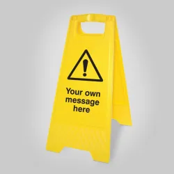 Your Message Here - Self Standing Folding Sign