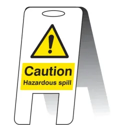 Caution - Hazardous Spill - Lightweight Self Standing