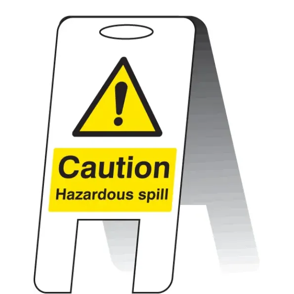 Caution - Hazardous Spill - Lightweight Self Standing