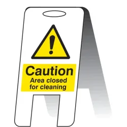 Area Closed for Cleaning - Lightweight Self Standing