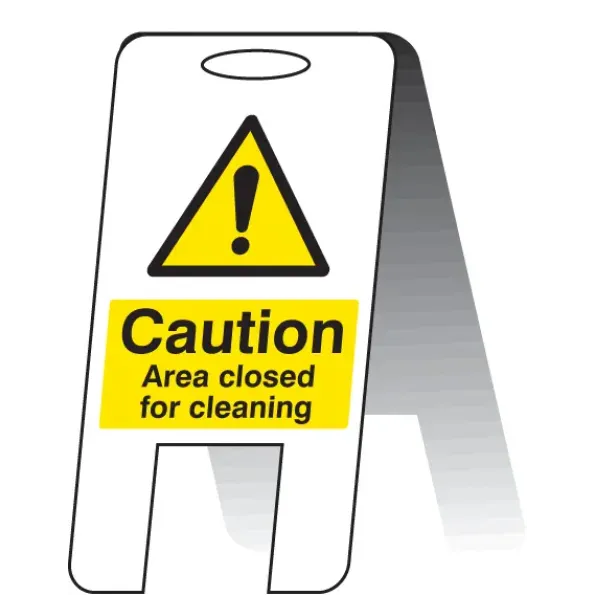 Area Closed for Cleaning - Lightweight Self Standing