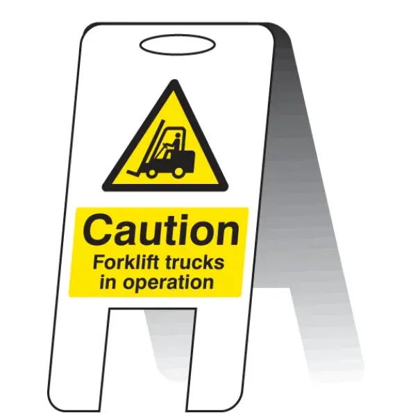 Caution - Forklift Trucks in Operating - Lightweight Self Standing