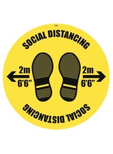 Social Distancing - 2m / No Distance - Floor Graphic