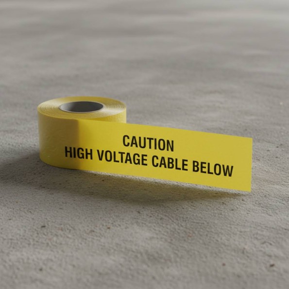 Underground Tape - Caution - High Voltage Cable Below