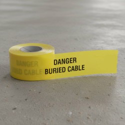 Underground Tape - Danger - Buried Cable