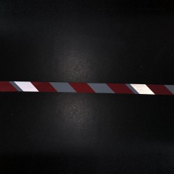 Barrier Tape - Red & White Reflective 