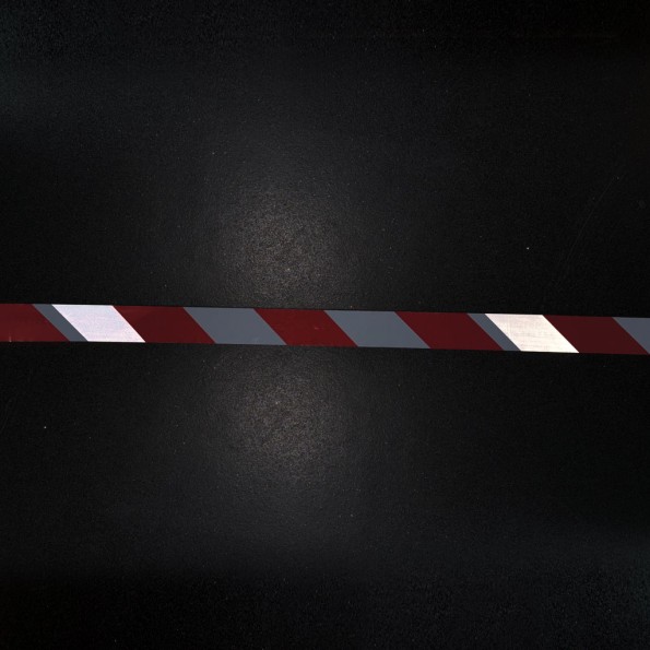 Barrier Tape - Red & White Reflective 