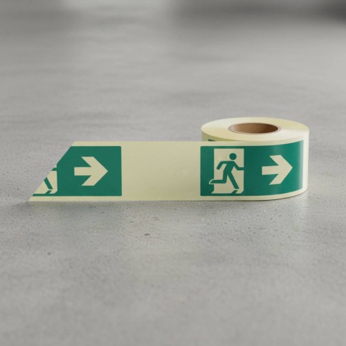 Photoluminescent Tape - Man Arrow Right (Glow in the Dark) Photoluminescent Tape - Man Arrow Right (Glow in the Dark)