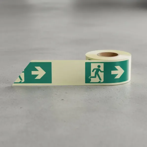 Photoluminescent Tape - Man Arrow Right (Glow in the Dark)