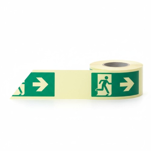 Man Arrow Right Photoluminescent Tape (Glow in the Dark) Man Arrow Right Photoluminescent Tape (Glow in the Dark)
