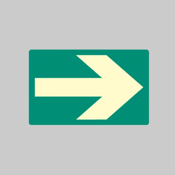 Rectangular - Photoluminescent Floor Marker (Glow in the Dark) Rectangular - Photoluminescent Floor Marker (Glow in the Dark)
