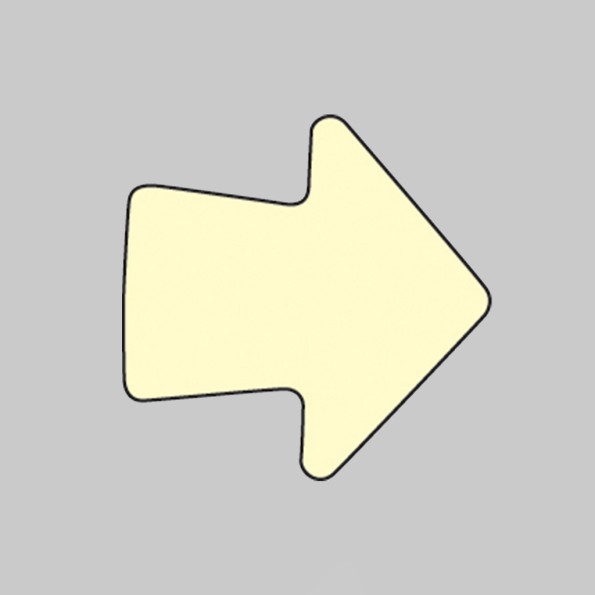 Anti-Slip Floor Graphics - Arrows - Photoluminescent (Pack of 20)