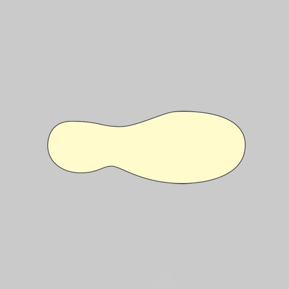 Anti-Slip Floor Graphics - Footprints - Photoluminescent (Pack of 20)