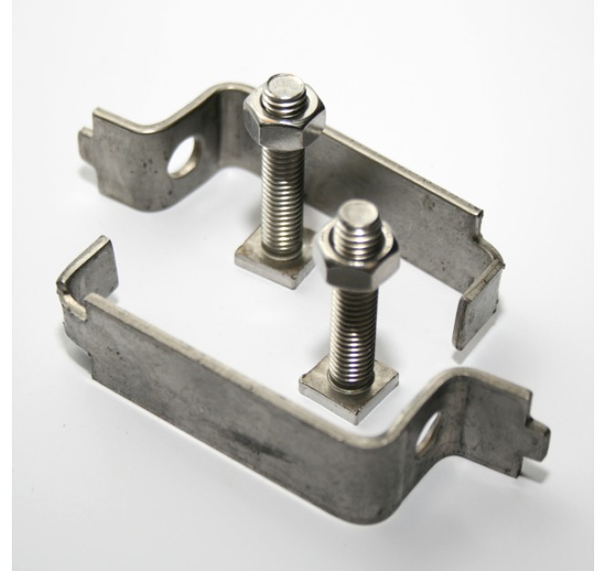 50mm Stainless Steel Back to Back Clips (Pair)