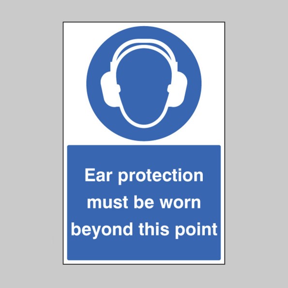 Ear Protection Must be Worn - Floor Graphic