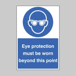 Eye Protection Must be Worn - Floor Graphic