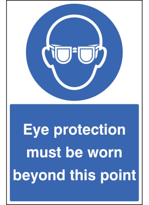 Eye Protection Must be Worn Floor Graphic