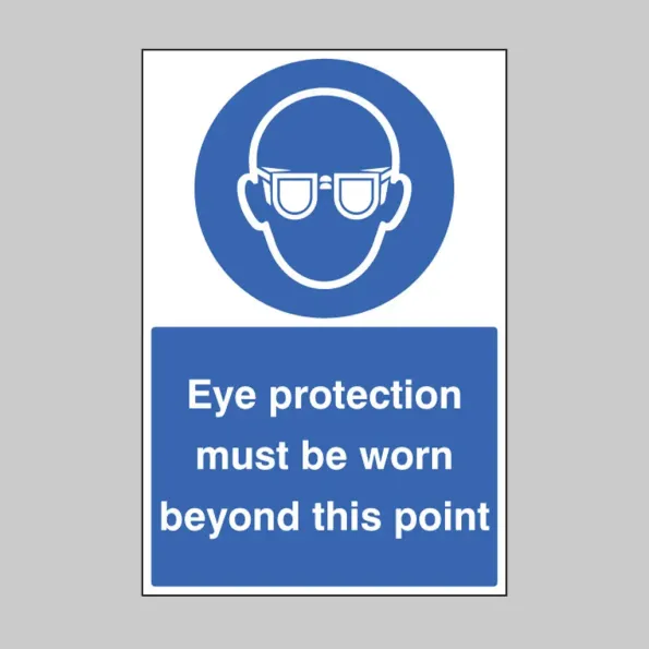 Eye Protection Must be Worn - Floor Graphic
