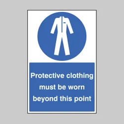 Protective Clothing Must be Worn - Floor Graphic