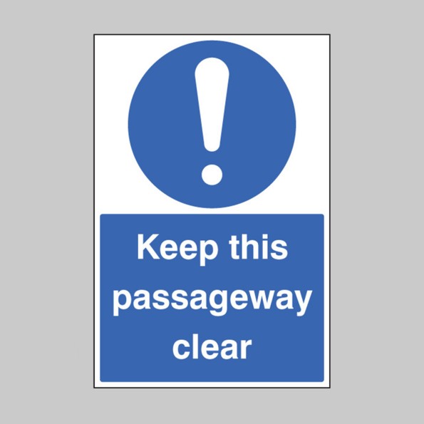 Keep this Passageway Clear - Floor Graphic