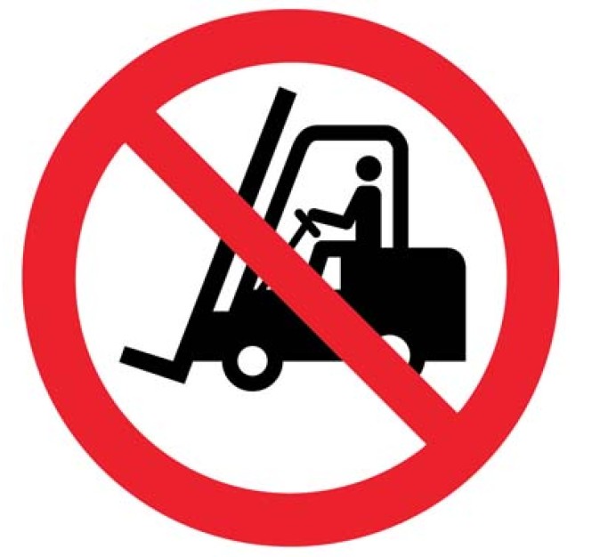 Floor Graphic - No Forklifts Symbol