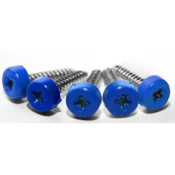 Blue Poly Top Screws (Pack 12) Blue Poly Top Screws (Pack 12)