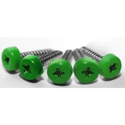 Green Poly Top Screws (Pack 12) Green Poly Top Screws (Pack 12)