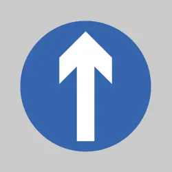 Floor Graphic - One Way Symbol