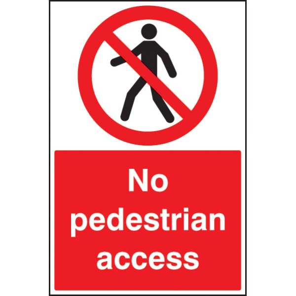 No Pedestrian Access - Floor Graphic