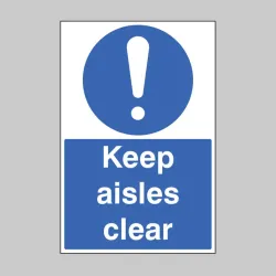 Keep Aisles Clear - Floor Graphic