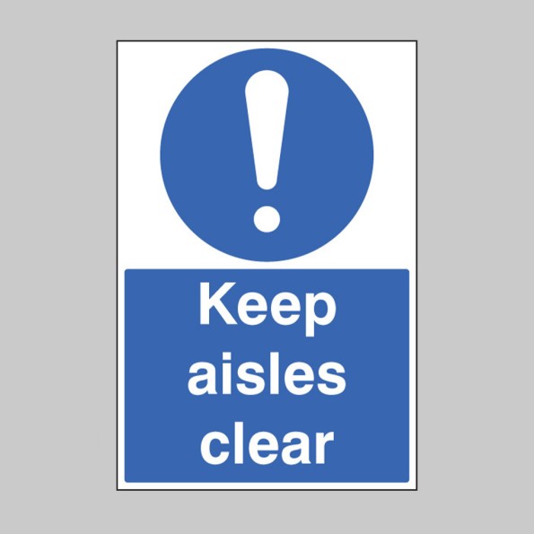 Keep Aisles Clear - Floor Graphic