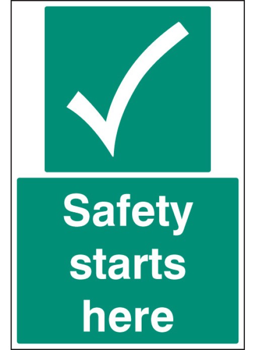 Safety Starts Here Floor Graphic