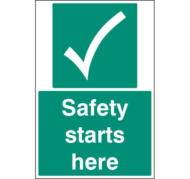 Safety Starts Here - Floor Graphic