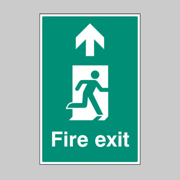 Fire Exit - Up / Straight On - Floor Graphic