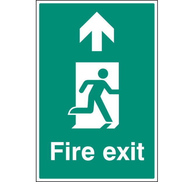 Fire Exit - Up / Straight On - Floor Graphic