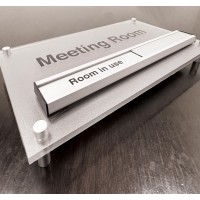 Custom Acrylic Sign with Stand off Locators and Slider
