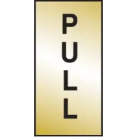 Pull - Engraved - Aluminium / Brass Effect Pull - Engraved - Aluminium / Brass Effect